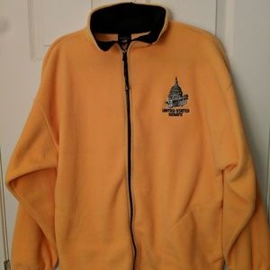 United States Senate Fleece Yellow XL Made In USA